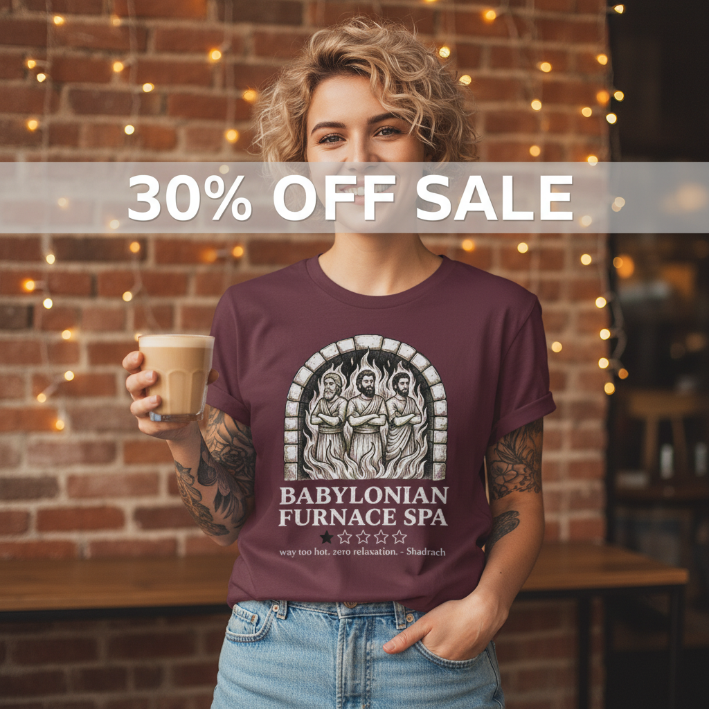 Babylonian Furnace Spa T-Shirt_triple_model