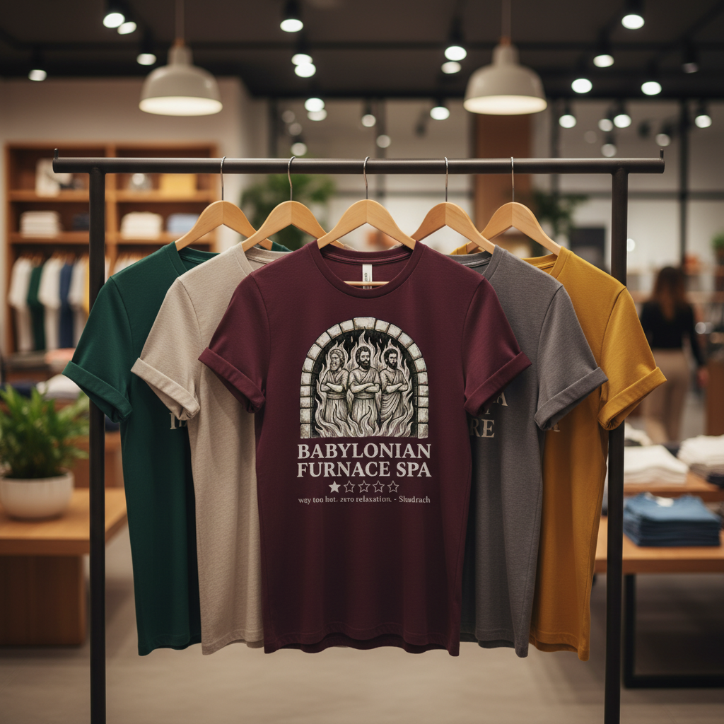 Babylonian Furnace Spa T-Shirt_boutique_rack