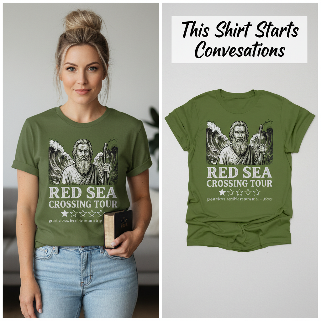 Red Sea Crossing Tour T-Shirt_model_flat