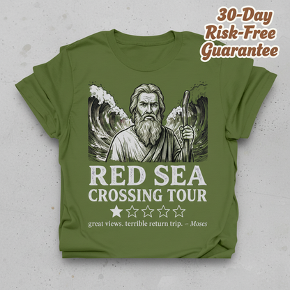 Red Sea Crossing Tour T-Shirt_stacked_flatlay