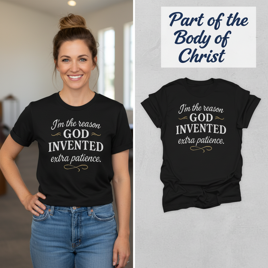 Extra Patience T-Shirt_model_flat