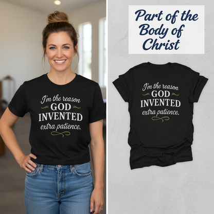 Extra Patience T-Shirt_model_flat