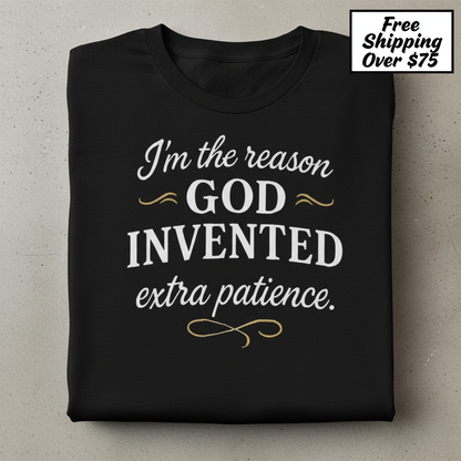 Extra Patience T-Shirt_stacked_flatlay