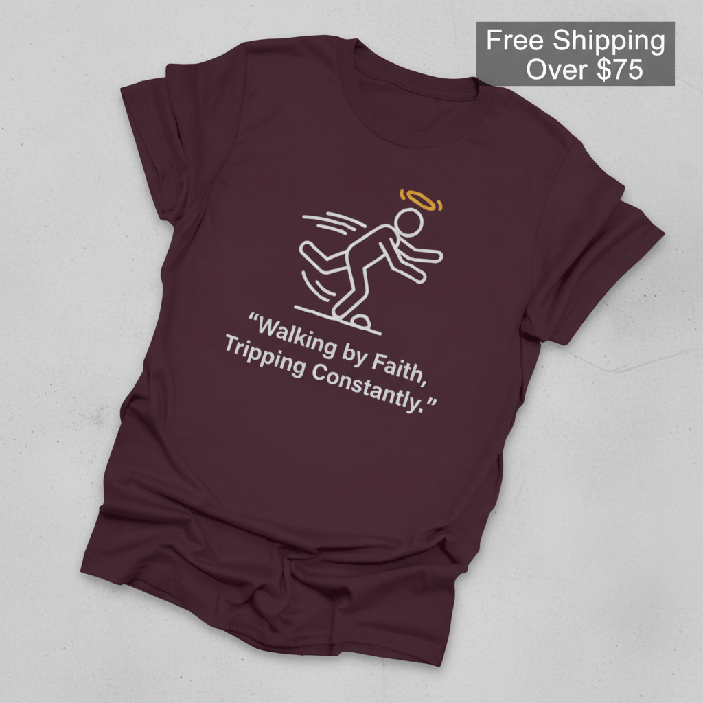 Walking by Faith T-Shirt_fold_tilt