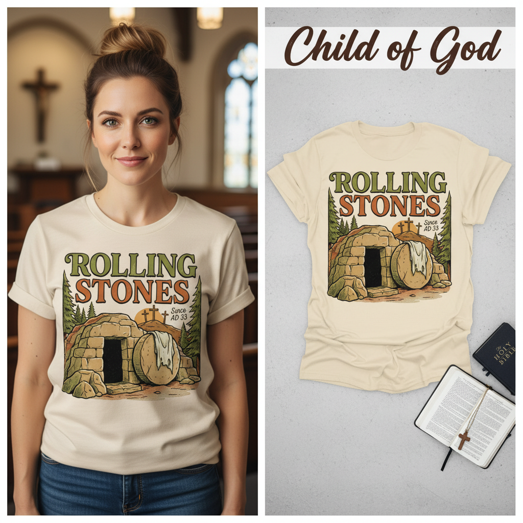 Rolling Stones Since AD 33 T-Shirt_model_flat