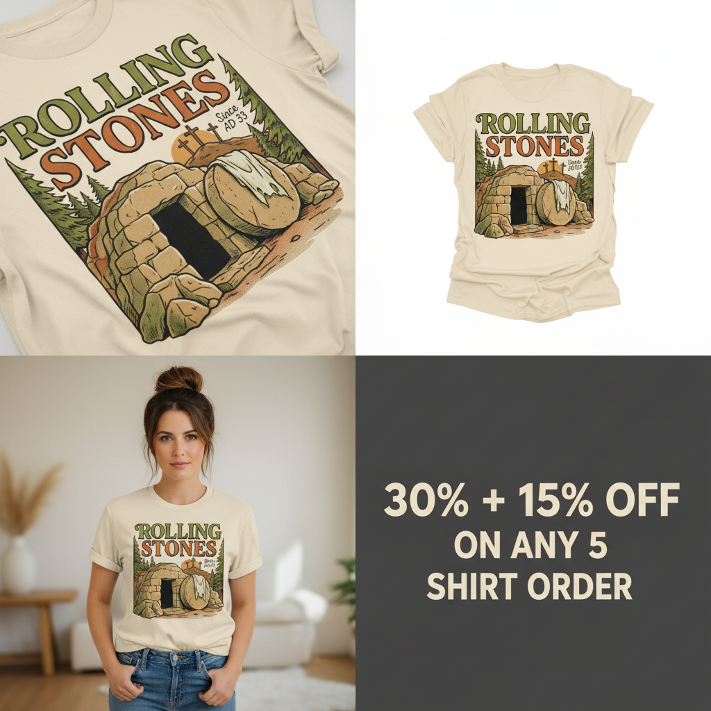 Rolling Stones Since AD 33 T-Shirt_4_panel