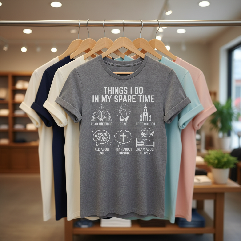Spare Time with Jesus T-Shirt_boutique_rack