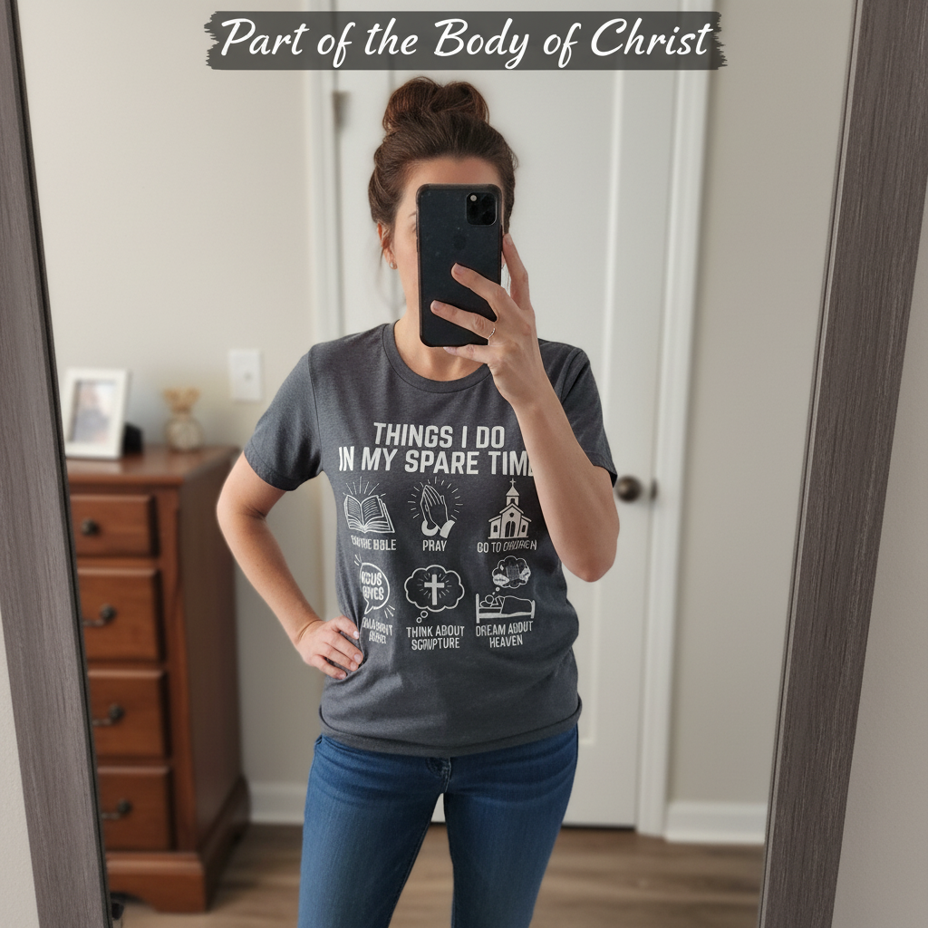 Spare Time with Jesus T-Shirt_mirror_selfie