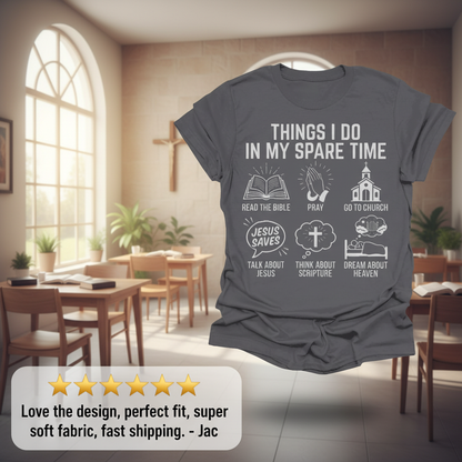 Spare Time with Jesus T-Shirt_review