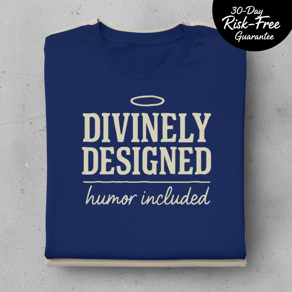 Divinely Designed T-Shirt_stacked_flatlay