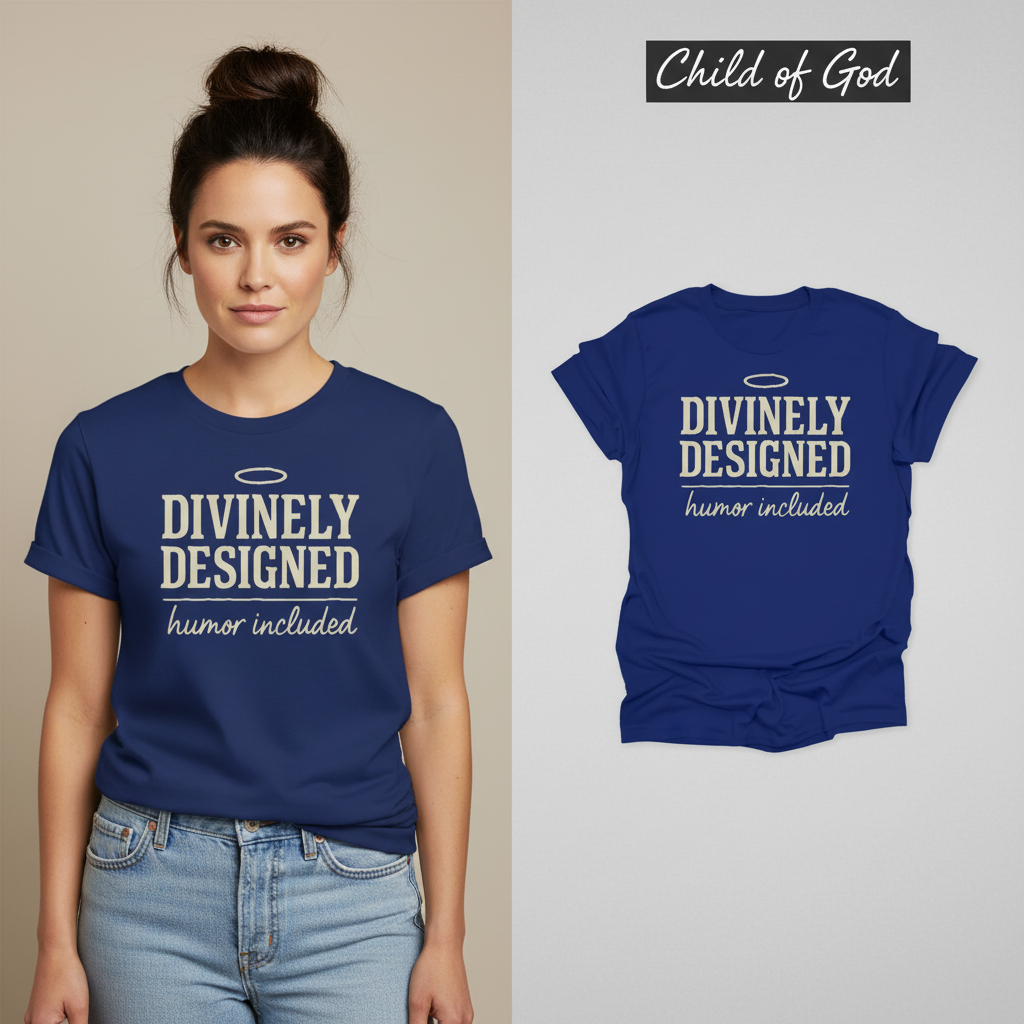 Divinely Designed T-Shirt_model_flat