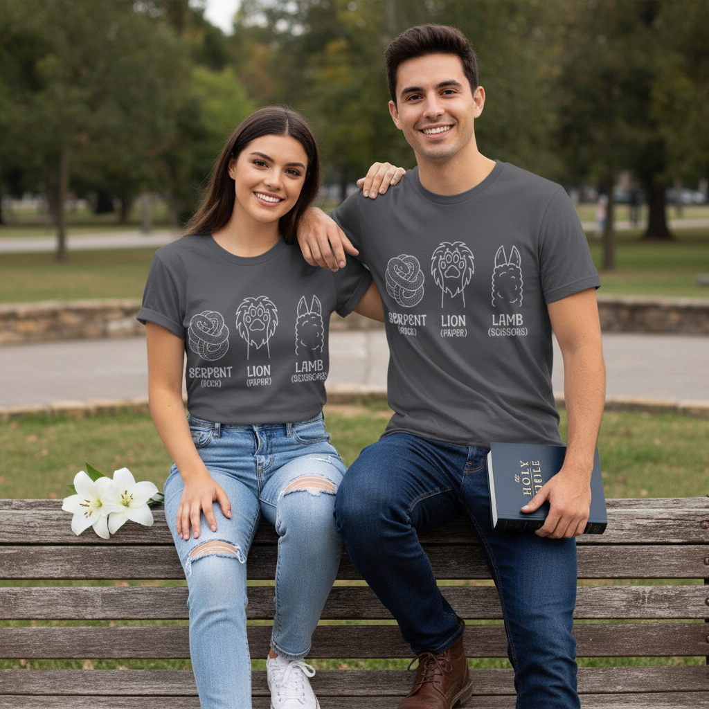 Serpent Lion Lamb T-Shirt_dual_model_life