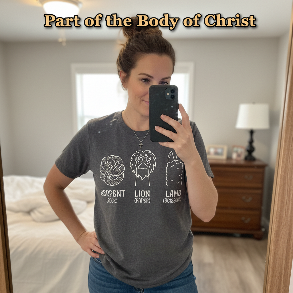 Serpent Lion Lamb T-Shirt_mirror_selfie