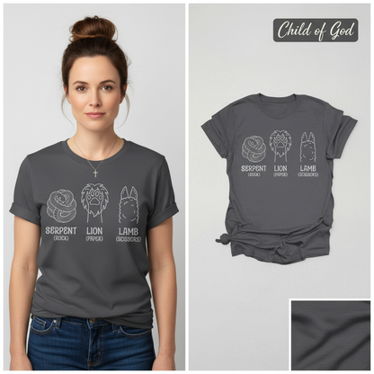 Serpent Lion Lamb T-Shirt_model_flat