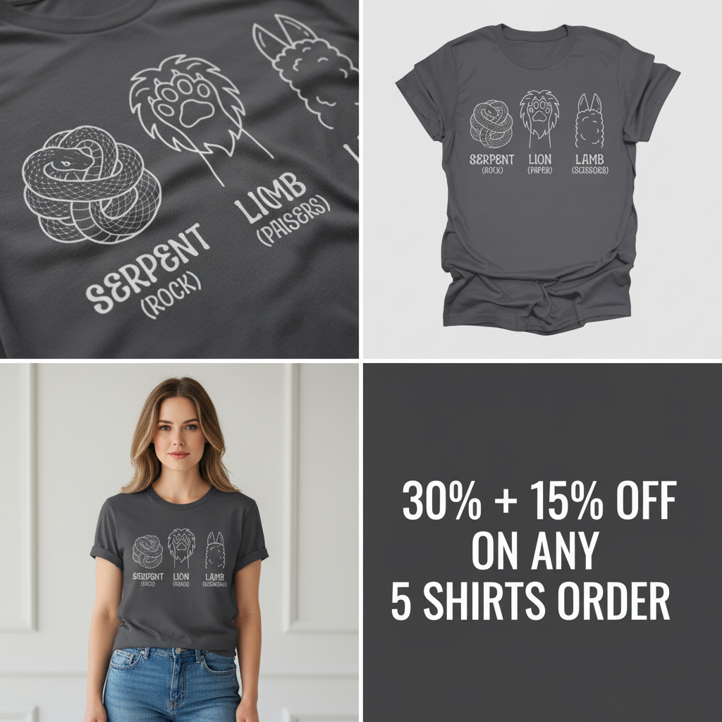 Serpent Lion Lamb T-Shirt_4_panel