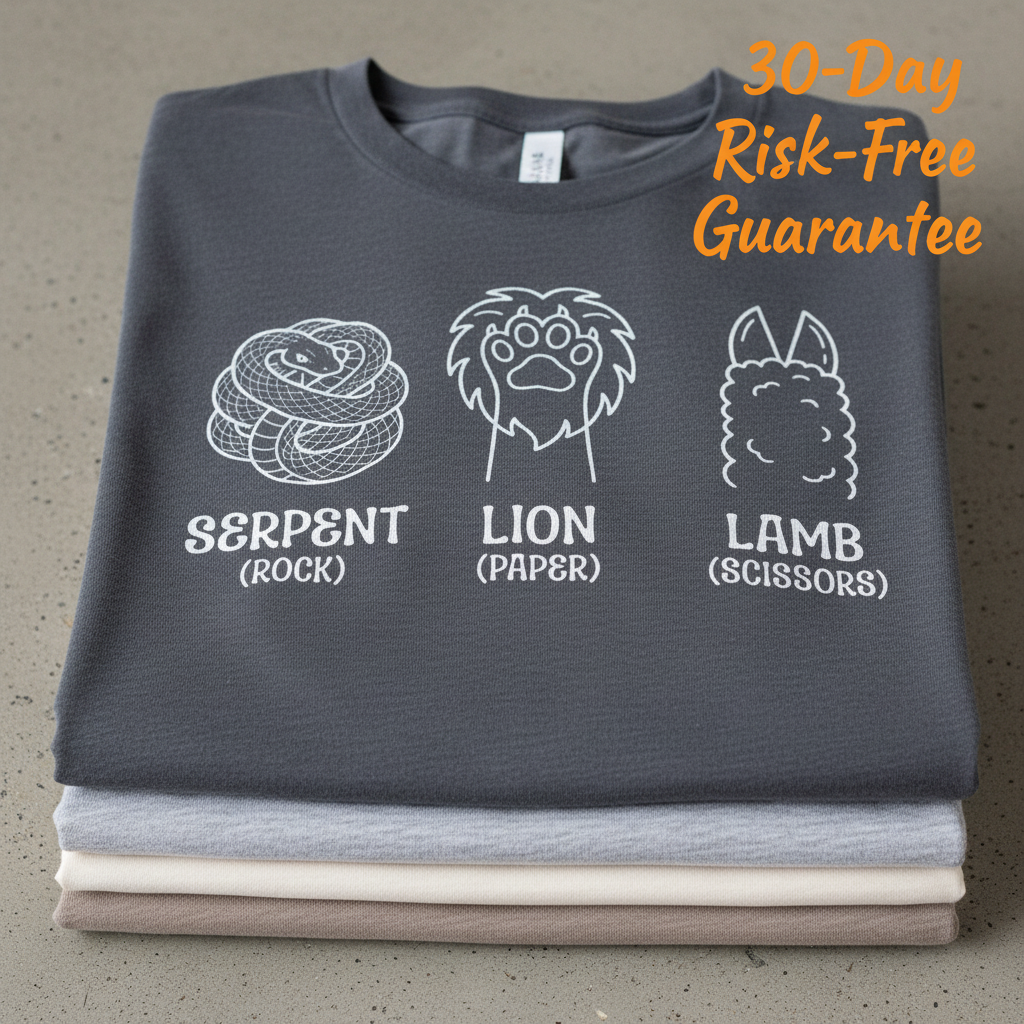Serpent Lion Lamb T-Shirt_stacked_flatlay