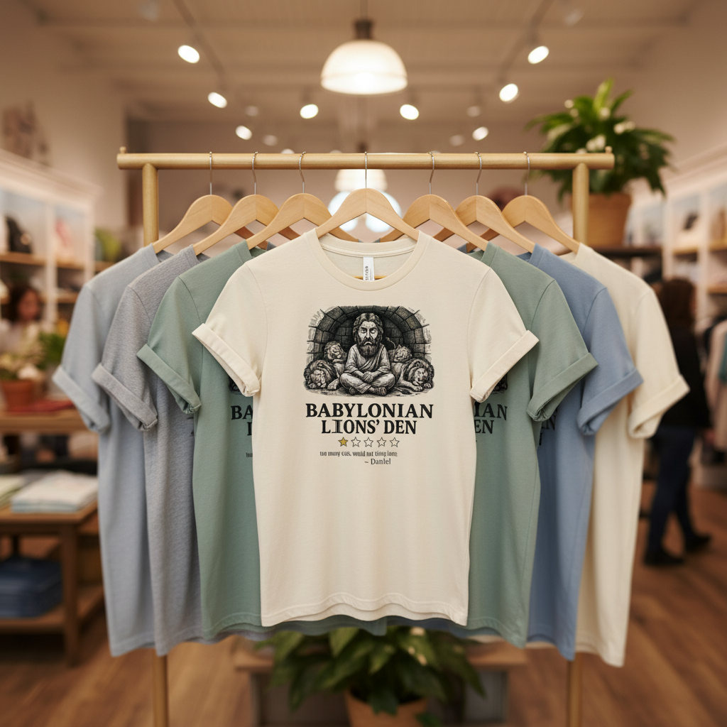 Babylonian Lions' Den T-Shirt_boutique_rack