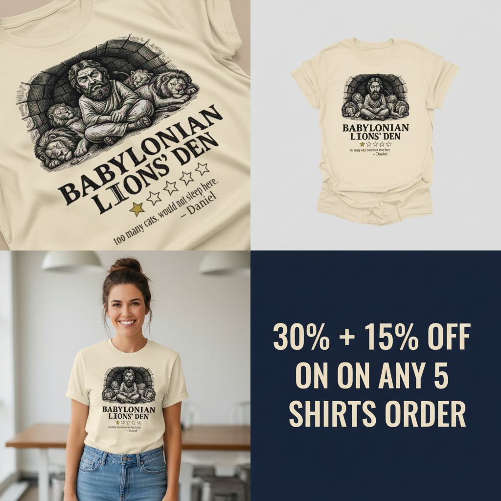 Babylonian Lions' Den T-Shirt_4_panel