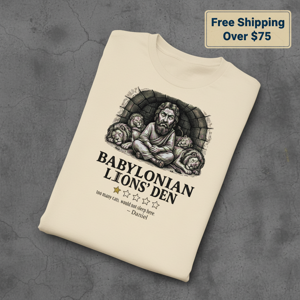 Babylonian Lions' Den T-Shirt_fold_tilt