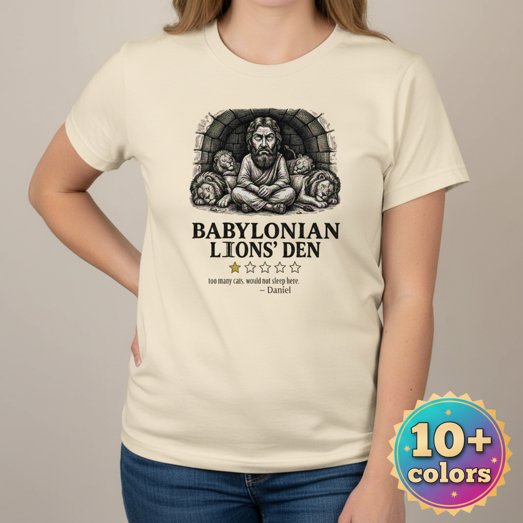 Babylonian Lions' Den T-Shirt_badge