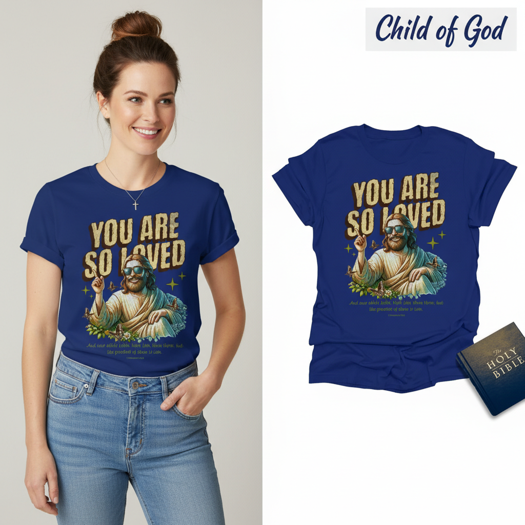 You Are So Loved T-Shirt_model_flat