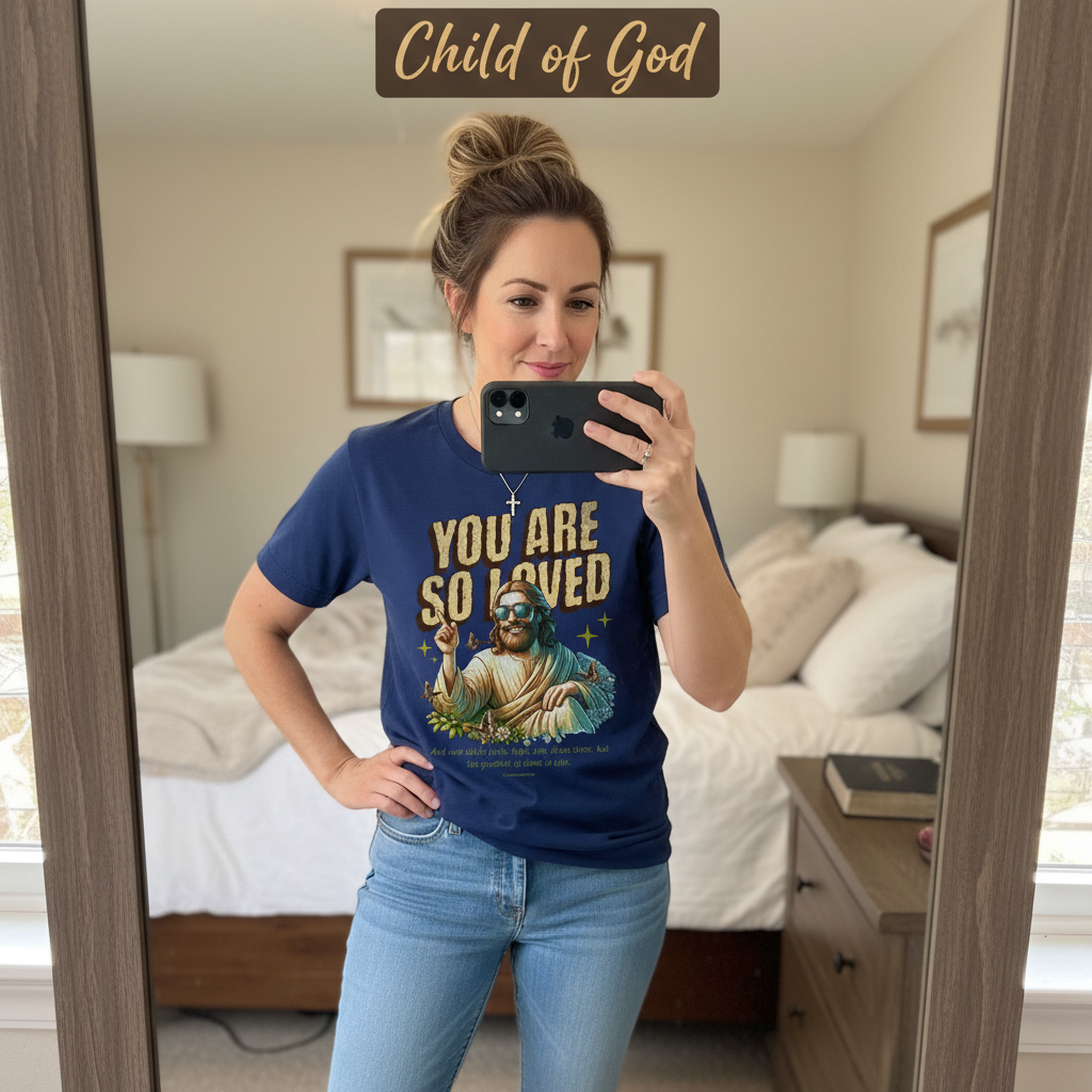 You Are So Loved T-Shirt_mirror_selfie