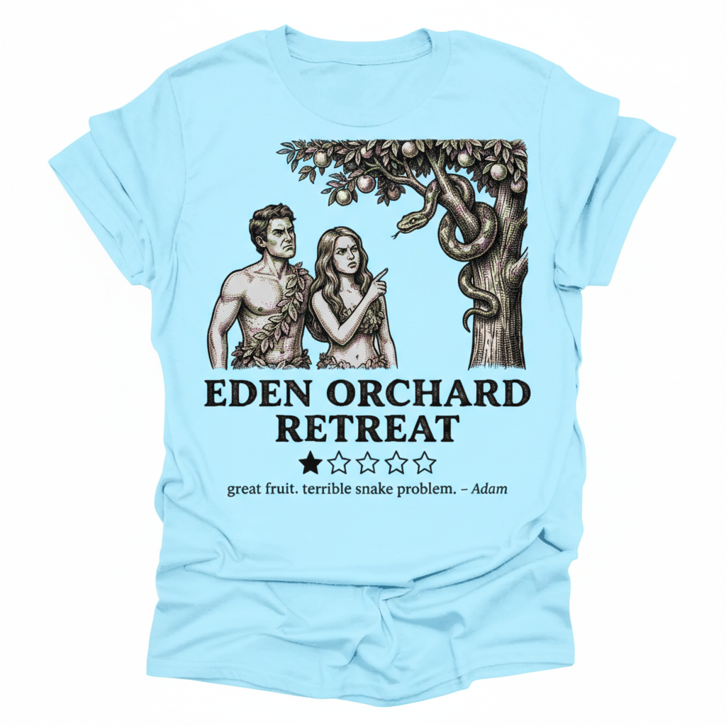Eden Orchard Retreat T-Shirt_dual_model_life
