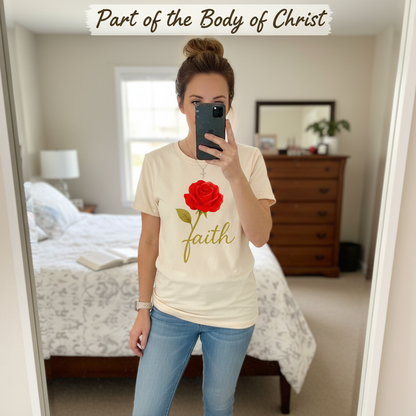 Rose of Faith T-Shirt_mirror_selfie