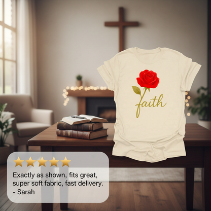 Rose of Faith T-Shirt_review