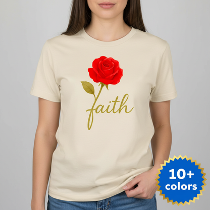 Rose of Faith T-Shirt_badge
