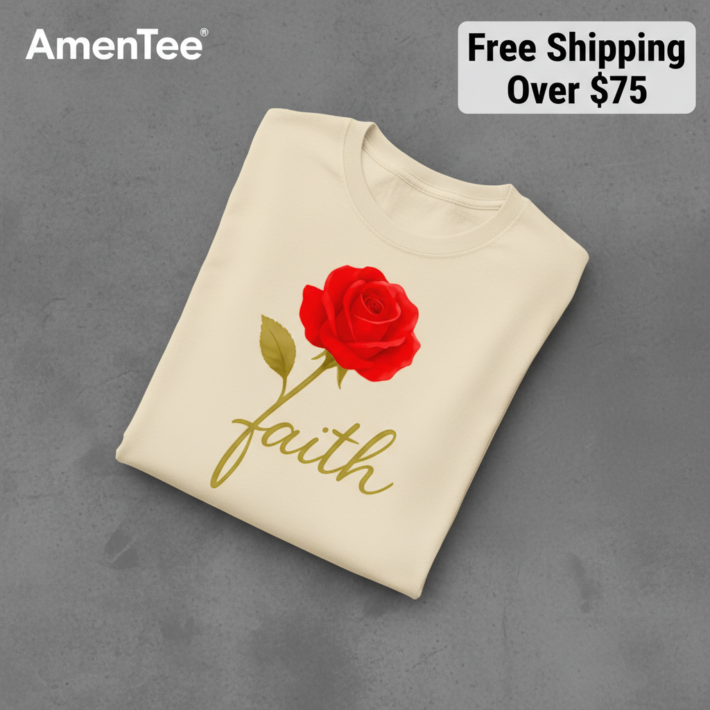 Rose of Faith T-Shirt_fold_tilt