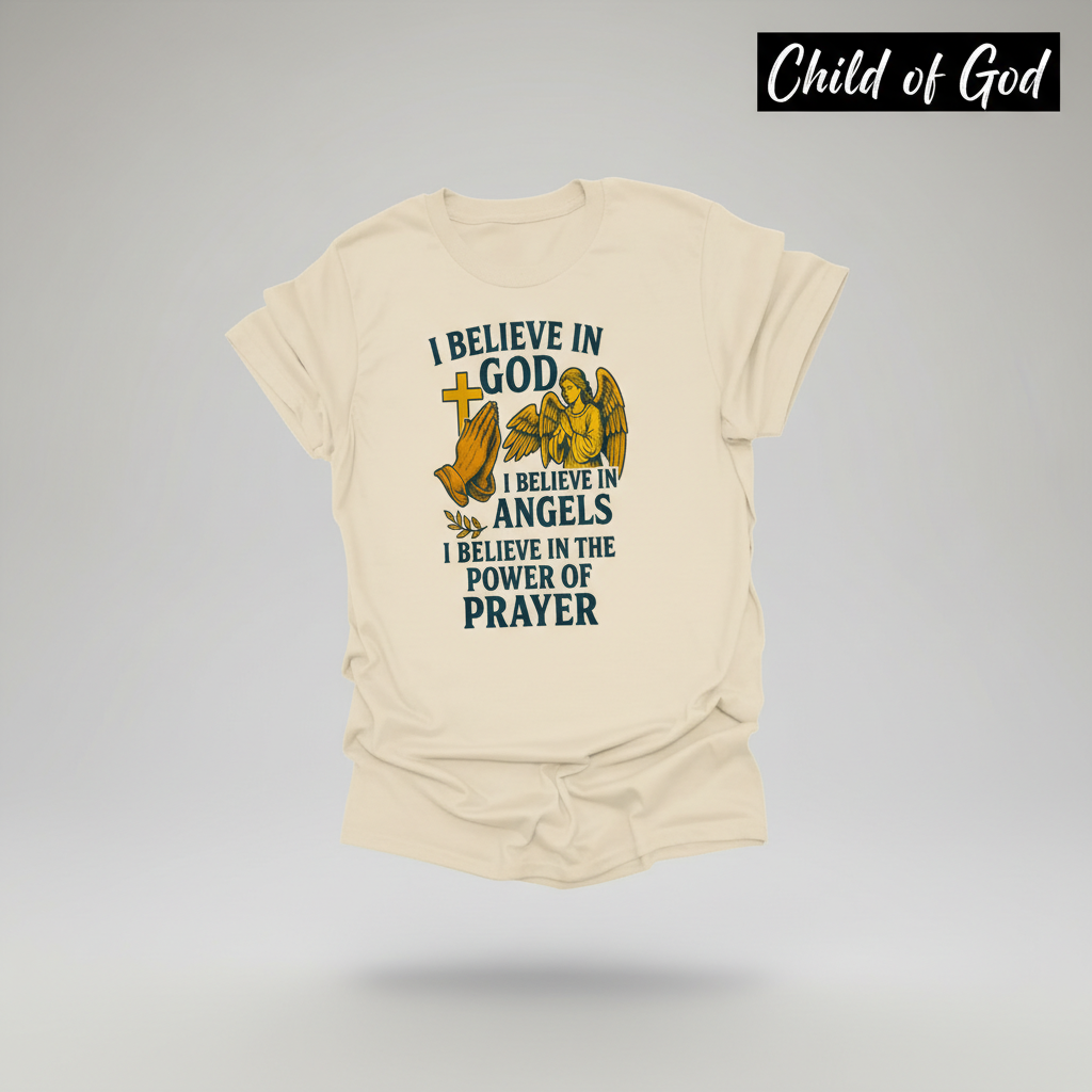 Faith in Prayer T-Shirt_3d_float