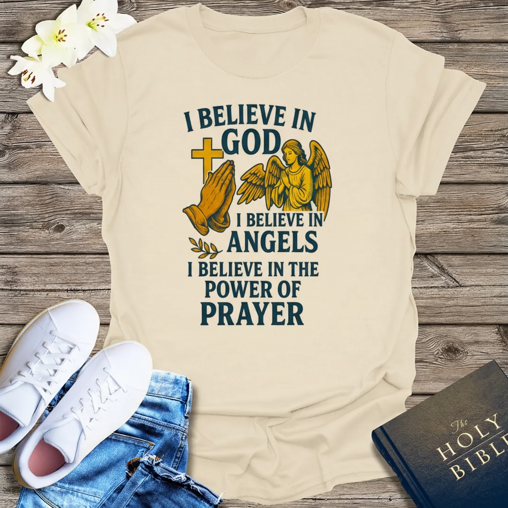 Faith in Prayer T-Shirt_dual_model_life