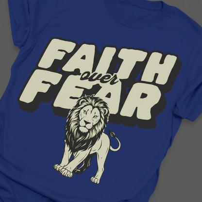 Faith Over Fear Lion T-Shirt_extreme_za