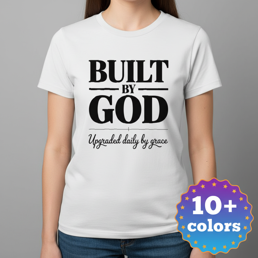 Built by God T-Shirt_badge