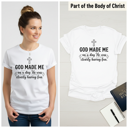 Heavenly Fun Creation T-Shirt_model_flat