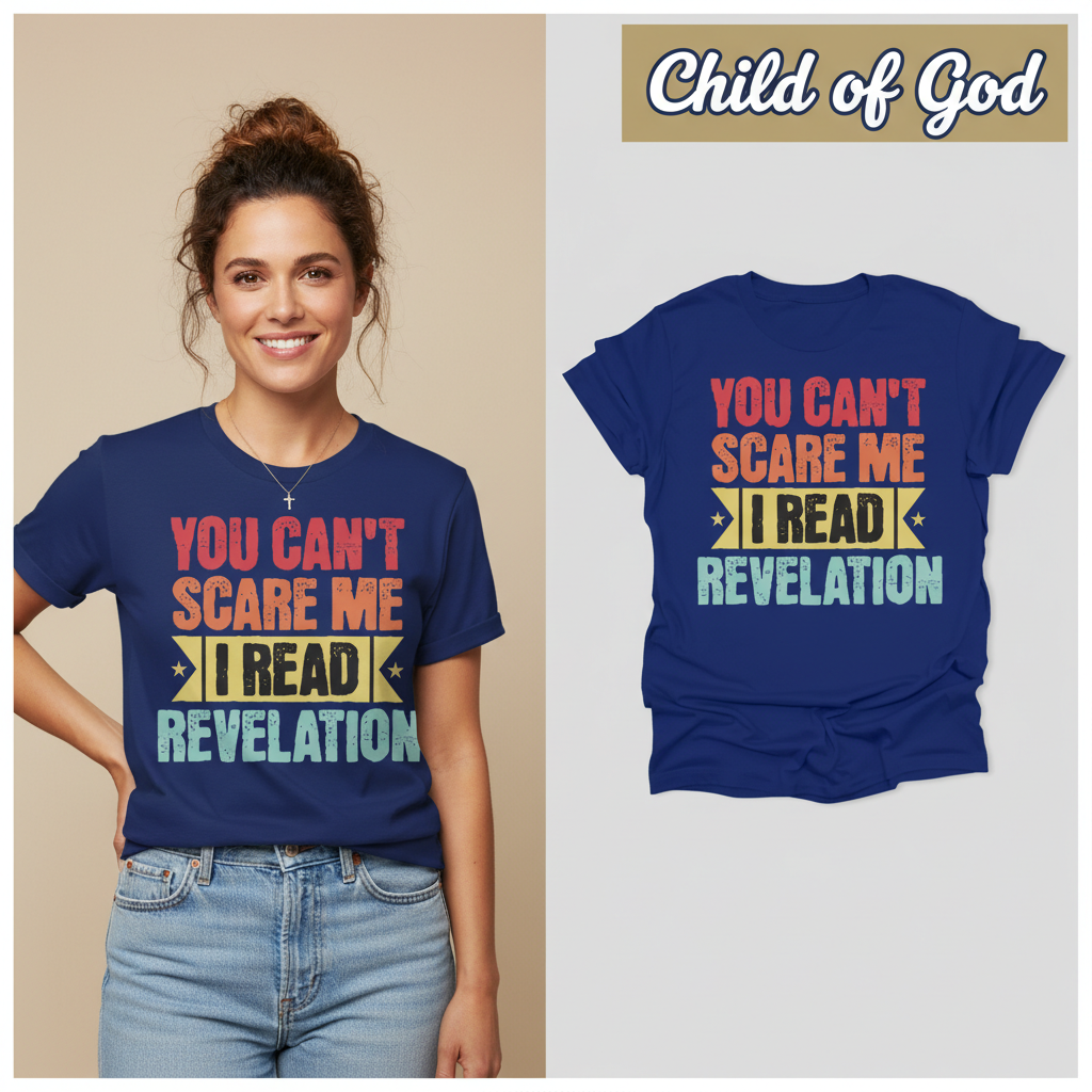 You Can't Scare Me Revelation T-Shirt_model_flat