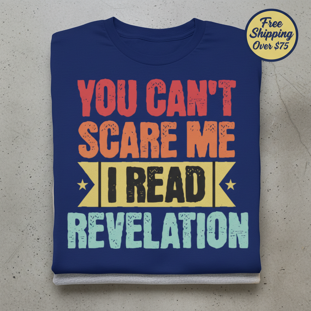 You Can't Scare Me Revelation T-Shirt_stacked_flatlay