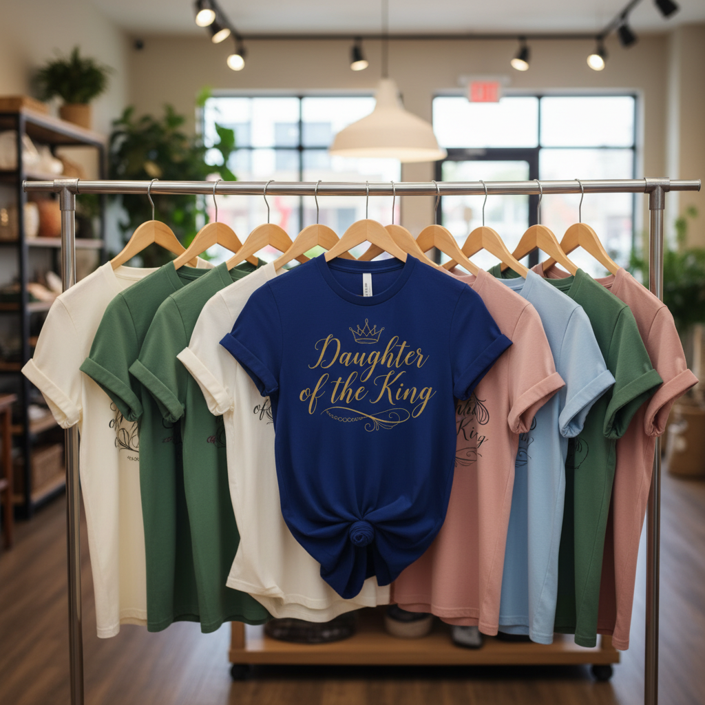 Daughter of the King T-Shirt_boutique_rack