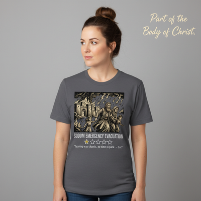 Sodom Emergency Evacuation T-Shirt__hero