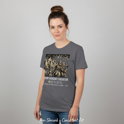 Sodom Emergency Evacuation T-Shirt__space