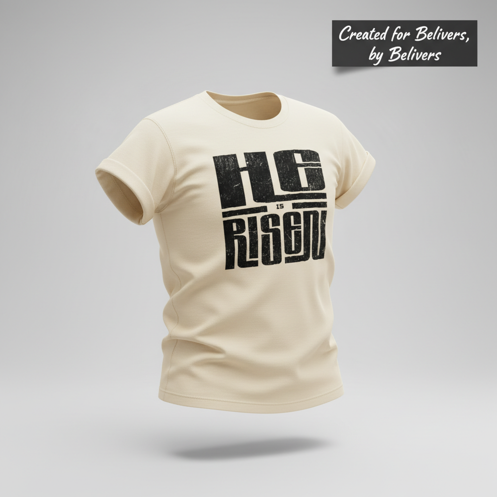 He Is Risen T-Shirt_3d_float