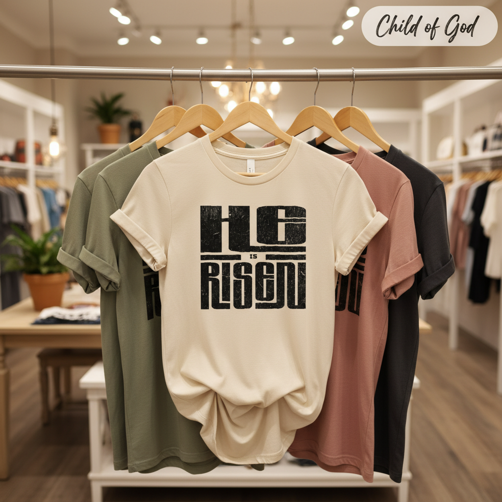He Is Risen T-Shirt_boutique_rack