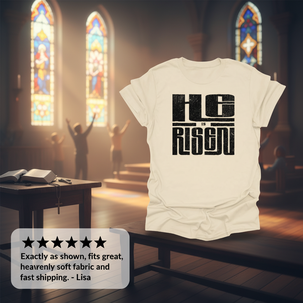 He Is Risen T-Shirt_review