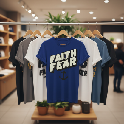 Faith Over Fear T-Shirt_boutique_rack