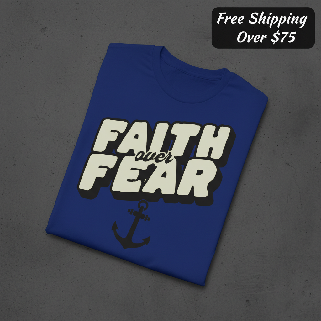 Faith Over Fear T-Shirt_fold_tilt