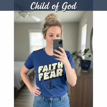 Faith Over Fear T-Shirt_mirror_selfie