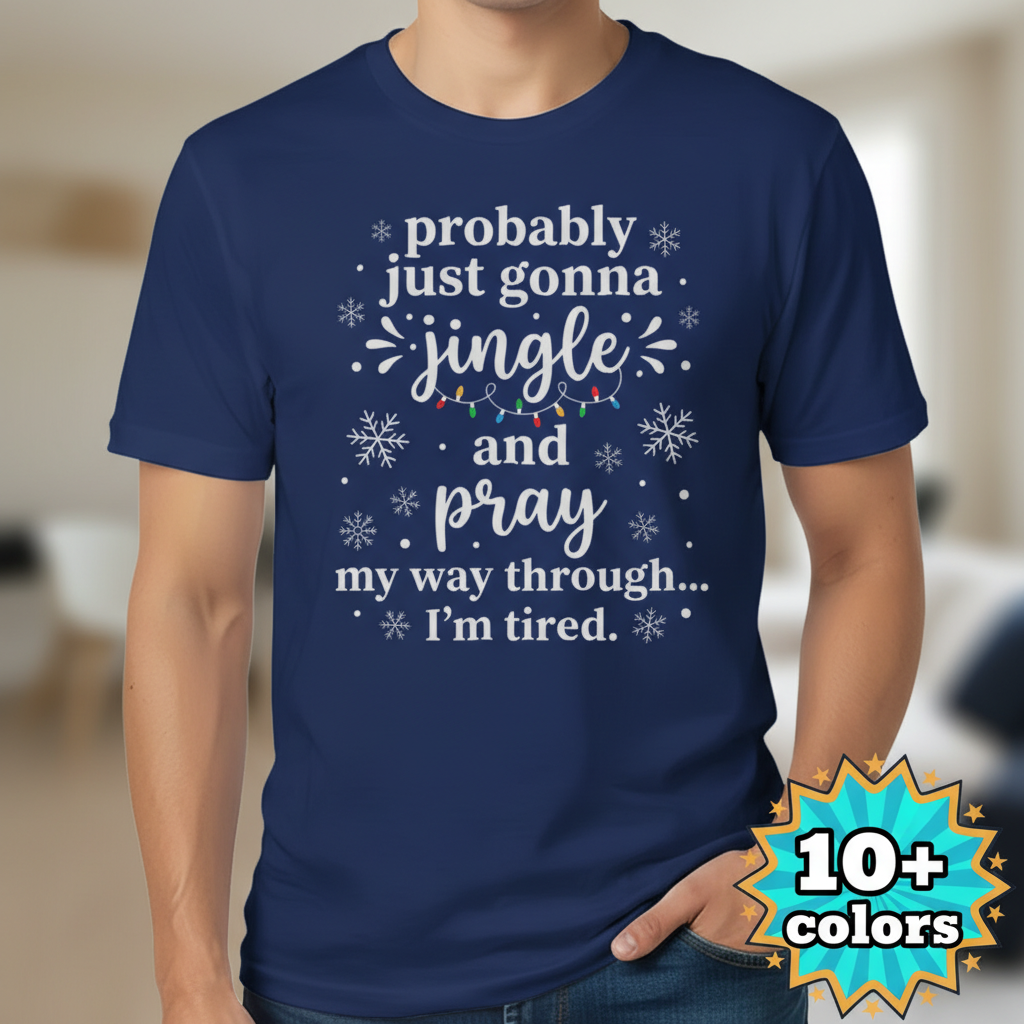 Jingle and Pray T-Shirt_badge