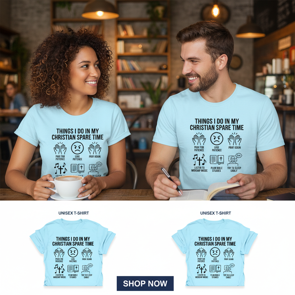 Christian Spare Time T-Shirt_dual_model_life