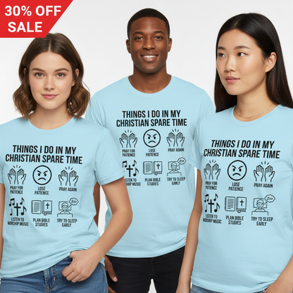 Christian Spare Time T-Shirt_triple_model